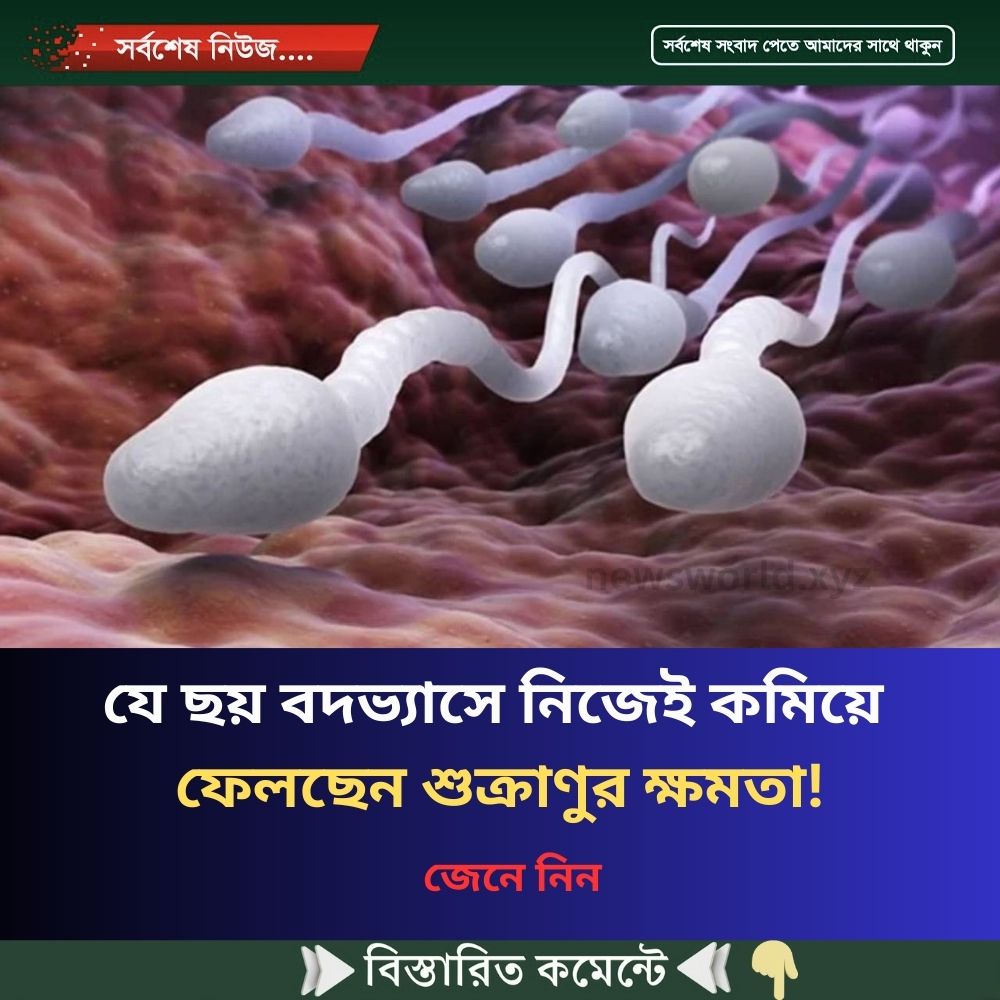 যে ছয় বদভ্যাসে নিজেই কমিয়ে ফেলছেন শুক্রাণুর ক্ষমতা!
