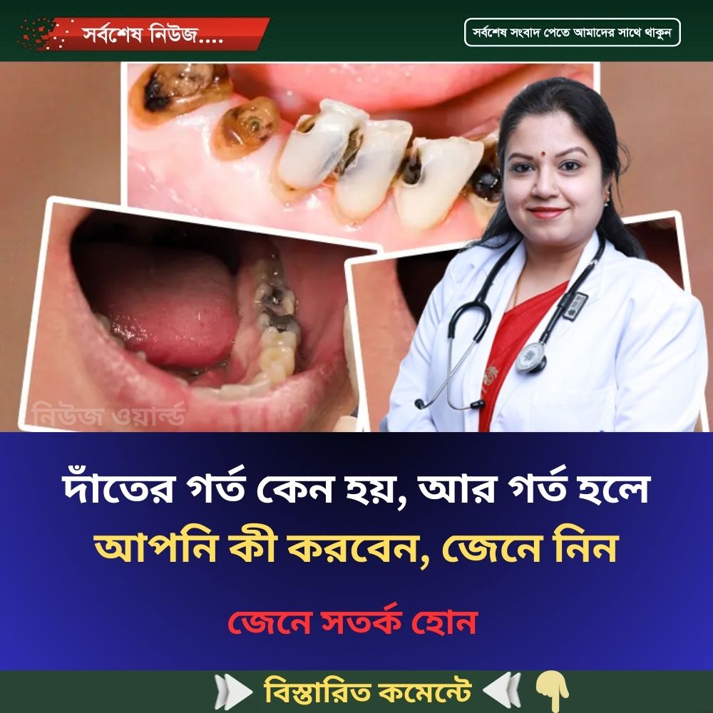 দাঁ’তের গ’র্ত কেন হয়, আর গ’র্ত হলে আপনি কী করবেন জেনে নিন